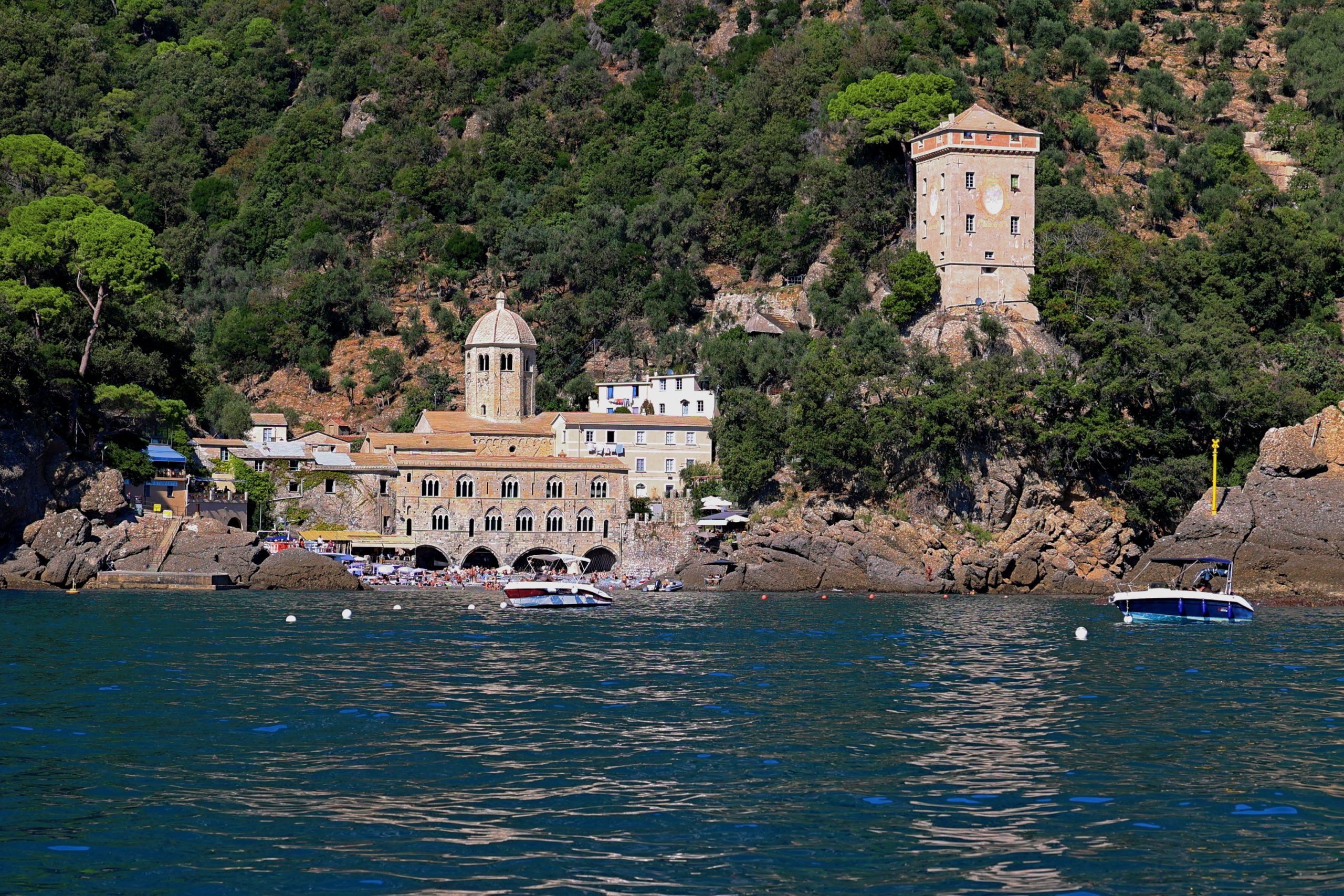 san fruttuoso the italian riviera